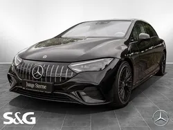 Metalliclack obsidianschwarz Gebraucht 2023 Mercedes EQE AMG 53 AMG Limousine | 67.777 € (Guter Preis)
