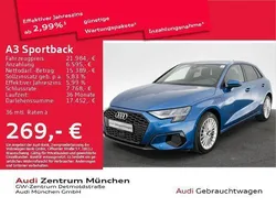 Atollblau metallic Gebraucht 2022 Audi A3 Sportback e-tron Advanced Plus Limousine | 21.984 € (Superpreis)
