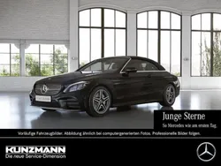 Obsidianschwarz metallic Gebraucht 2021 Mercedes C300 AMG Cabrio | 42.890 € (Fairer Preis)