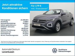 Grau Gebraucht 2024 VW T-Roc Cabriolet Cabrio | 24.980 € (Superpreis)