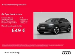 Schwarz Neu 2025 Audi Q4 Sportback e-tron Sport SUV | 75.634 €
