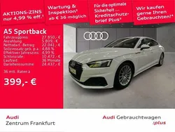 Ibisweiß Gebraucht 2021 Audi A5 Sportback Basis Limousine | 27.850 € (Fairer Preis)
