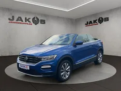 Ravennablau metallic Gebraucht 2021 VW T-Roc Cabriolet Style Cabrio | 27.990 € (Fairer Preis)