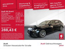 Mythosschwarz metallic Gebraucht 2022 Audi A4 S-Line Kombi | 27.490 € (Fairer Preis)