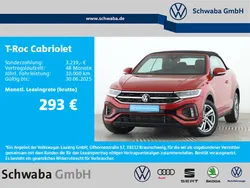 Kings red metallic/schwarz Gebraucht 2024 VW T-Roc Cabriolet R-line Cabrio | 32.190 € (Guter Preis)