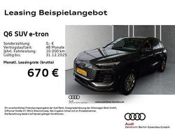 Grau Neu 2025 Audi Q6 e-tron Sport SUV | 57.888 € (Guter Preis)
