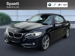 Schwarz Gebraucht 2015 BMW 220 Sport Line Cabrio | 16.500 € (Fairer Preis)