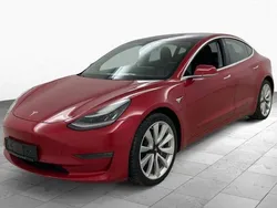 Rot metallic Gebraucht 2019 Tesla Model 3 Long Range Limousine | 23.999 € (Fairer Preis)