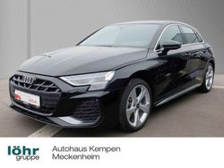 Mythosschwarz metallic Gebraucht 2024 Audi A3 Sportback S-Line Kleinwagen | 36.330 € (Superpreis)