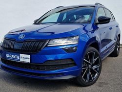 Raceblau metallic (metallic) Gebraucht 2021 Skoda Karoq SportLine SUV | 29.695 € (Etwas zu teuer)
