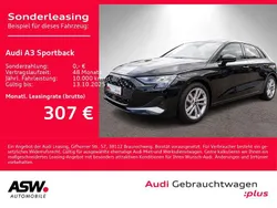 Mythosschwarz metallic Gebraucht 2024 Audi A3 Advanced Plus Limousine | 30.830 €