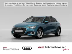 Blau Gebraucht 2023 Audi A3 Sportback Advanced Limousine | 24.289 € (Superpreis)