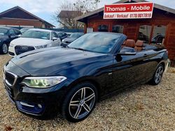 Schwarz Gebraucht 2015 BMW 220 Sport Line Cabrio | 15.980 € (Superpreis)