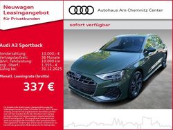 Grün Neu 2025 Audi A3 Sportback e-tron S-Line Kleinwagen | 53.990 €
