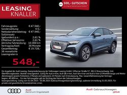 Geysirblau metallic Gebraucht 2023 Audi Q4 Sportback e-tron Ambiente SUV | 47.940 € (Teuer)