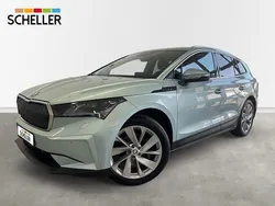 Grau Gebraucht 2021 Skoda Enyaq iV Lodge SUV | 28.300 € (Etwas zu teuer)