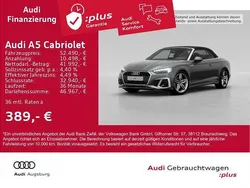 Chronosgrau metallic Gebraucht 2024 Audi A5 Cabriolet S-Line Cabrio | 52.490 € (Fairer Preis)