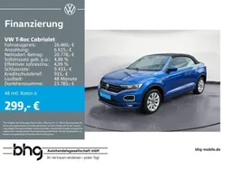 Ravennablau metallic/schwarz Gebraucht 2021 VW T-Roc R-line SUV | 26.460 € (Fairer Preis)