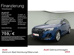 Ascariblau metallic Gebraucht 2024 Audi Q7 S-Line SUV | 72.860 € (Superpreis)