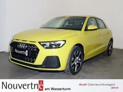 Pythongelb (yellow), metallic Gebraucht 2019 Audi A1 Sportback Advanced Kleinwagen | 18.950 € (Superpreis)