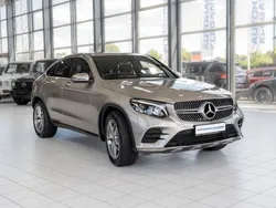 Mojavesilber metalliclack Gebraucht 2019 Mercedes GLC250 AMG line Coupé | 37.980 € (Fairer Preis)