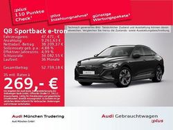 Mythosschwarz metallic Gebraucht 2023 Audi Q8 Sportback e-tron S-Line SUV | 47.471 € (Etwas zu teuer)