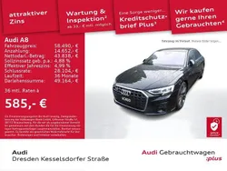 Mythosschwarz metallic Gebraucht 2022 Audi A8 Ambiente Limousine | 58.490 € (Teuer)