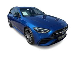 Blau Gebraucht 2021 Mercedes C220 AMG Limousine | 27.490 € (Etwas zu teuer)