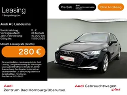 Mythosschwarz metallic Gebraucht 2024 Audi A3 Advanced Plus Limousine | 30.540 € (Superpreis)