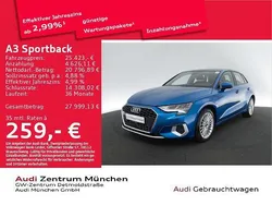 Atollblau metallic Gebraucht 2022 Audi A3 Sportback e-tron Advanced Plus Limousine | 24.444 € (Fairer Preis)