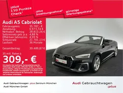 Mythosschwarz metallic Gebraucht 2021 Audi A5 Cabriolet Ambiente Cabrio | 35.787 € (Fairer Preis)