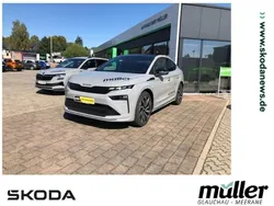 Grau (steelgrau) Gebraucht 2025 Skoda Enyaq iV SportLine SUV | 55.420 € (Etwas zu teuer)