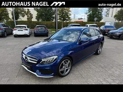 Blau Gebraucht 2017 Mercedes C220 AMG line Kombi | 17.900 € (Fairer Preis)