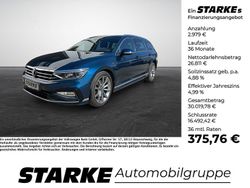 Blau (aquamarinblau metallic) Gebraucht 2021 VW Passat R-line Kombi | 27.970 € (Teuer)