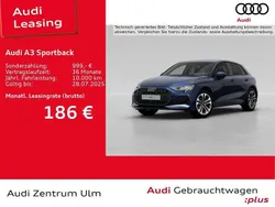 Blau Gebraucht 2024 Audi A3 Sportback Advanced Plus Limousine | 31.290 € (Fairer Preis)