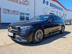 Obsidianschwarz metalliclack Gebraucht 2022 Mercedes C220 AMG line Kombi | 44.990 € (Teuer)