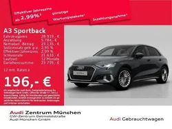 Manhattangrau metallic Gebraucht 2023 Audi A3 Sportback e-tron Advanced Plus Limousine | 28.919 € (Fairer Preis)