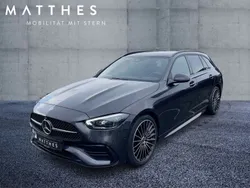 Graphitgrau (metallic) Gebraucht 2024 Mercedes C220 AMG Kombi | 47.702 € (Teuer)