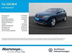 Blau Gebraucht 2021 VW Tiguan Elegance SUV | 26.378 € (Guter Preis)
