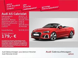 Progressivrot metallic/verdeck Gebraucht 2024 Audi A5 Cabriolet S-Line Cabrio | 49.611 € (Fairer Preis)