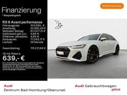 Gletscherweiß metallic Gebraucht 2024 Audi RS6 Performance Kombi | 103.890 € (Superpreis)