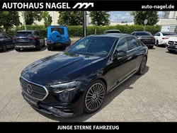 Obsidianschwarz (metallic) Gebraucht 2024 Mercedes E220 AMG Limousine | 56.489 € (Etwas zu teuer)