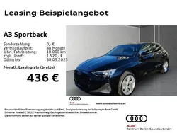 Schwarz Neu 2025 Audi A3 Sportback Sport Limousine | 35.770 € (Fairer Preis)