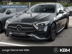 Lack graphitgrau Gebraucht 2023 Mercedes C300e AMG Kombi | 41.420 € (Guter Preis)
