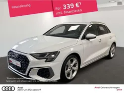 Weiß Gebraucht 2023 Audi A3 Sportback S-Line Limousine | 33.480 € (Fairer Preis)