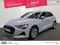 Weiß Gebraucht 2024 Audi A3 Sportback Advanced Limousine | 27.570 € (Guter Preis)