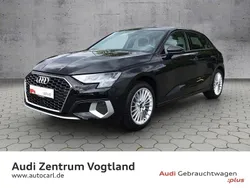 Mythosschwarz metallic Gebraucht 2024 Audi A3 Sportback Advanced Plus Limousine | 27.580 € (Superpreis)