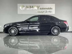Schwarz (obsidianschwarz metalliclack) Gebraucht 2016 Mercedes C200 AMG line Limousine | 24.989 €
