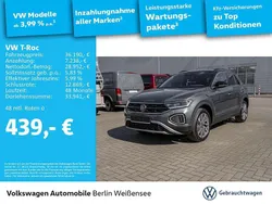 Indiumgrau metallic schwarz Gebraucht 2025 VW T-Roc IQ Drive SUV | 36.190 € (Fairer Preis)