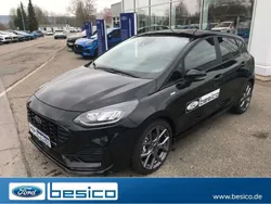 Obsidianschwarz metallic Gebraucht 2023 Ford Fiesta ST-Line Kleinwagen | 23.990 € (Teuer)